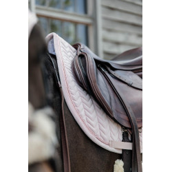 Tapis de selle Velvet Pearls jumping Kentucky Rose pâle Tapis de selle Velvet Pearls jumping Kentucky Rose pâle