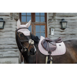 Tapis de selle Velvet Pearls jumping Kentucky Rose pâle Tapis de selle Velvet Pearls jumping Kentucky Rose pâle