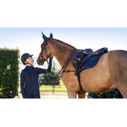 Tapis LeMieux Crystal Suede Close Contact Bleu marine