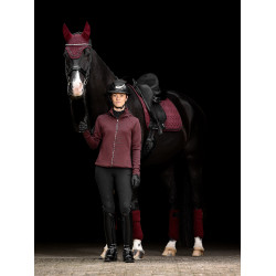 Tapis LeMieux Crystal Suede Dressage Bordeaux