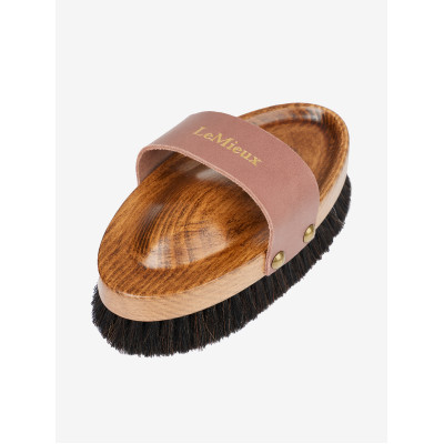 Brosse pour le corps Artisan LeMieux en laine de mouton Marron