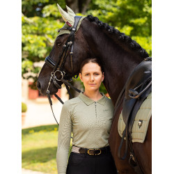 Polo à manches longues Sport LeMieux Fern Vert Polo à manches longues Sport LeMieux Fern Vert