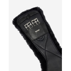 Sangle de dressage profilée LeMieux Arika Simuwool Noir Sangle de dressage profilée LeMieux Arika Simuwool Noir