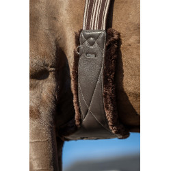 Sangle longue profilée LeMieux Arika Simuwool Marron Sangle longue profilée LeMieux Arika Simuwool Marron