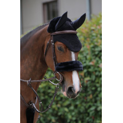 Fourreau de muserolle en mouton Kentucky Noir