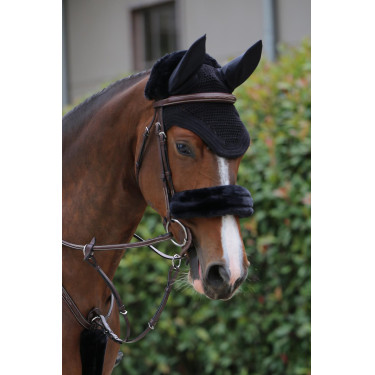 Fourreau de muserolle en mouton Kentucky Noir