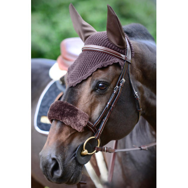Fourreau de muserolle en mouton Kentucky Marron Fourreau de muserolle en mouton Kentucky Marron