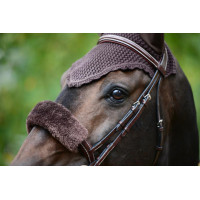Fourreau de muserolle en mouton Kentucky Marron Fourreau de muserolle en mouton Kentucky Marron