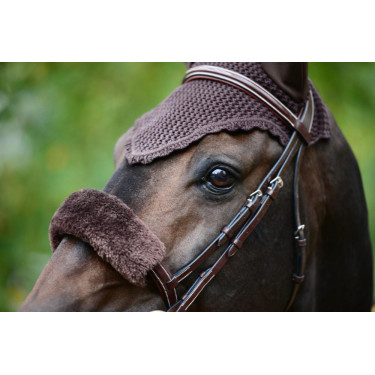 Fourreau de muserolle en mouton Kentucky Marron Fourreau de muserolle en mouton Kentucky Marron