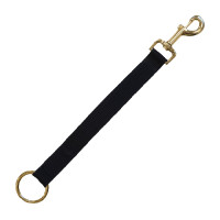 Lanière D'attache Nylon Mousqueton Et Anneau Kentucky Noir Lanière D'attache Nylon Mousqueton Et Anneau Kentucky Noir