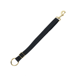 Lanière D'attache Nylon Mousqueton Et Anneau Long Kentucky Noir