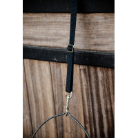 Lanière D'attache Nylon Mousqueton Et Anneau Long Kentucky Noir Lanière D'attache Nylon Mousqueton Et Anneau Long Kentucky Noir