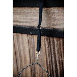 Lanière D'attache Nylon Mousqueton Et Anneau Long Kentucky Noir