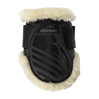 Protège-boulet jeunes chevaux mouton vegan Kentucky Noir