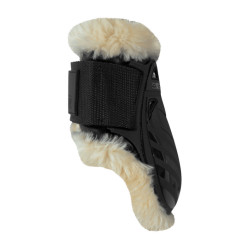 Protège-boulet jeunes chevaux mouton vegan Kentucky Noir