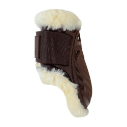 Protège-boulet jeunes chevaux mouton vegan Kentucky Marron