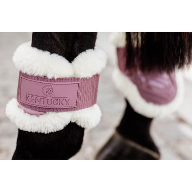 Protège-boulet jeunes chevaux mouton vegan Kentucky Vieux rose