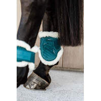 Protège-boulet jeunes chevaux Velvet mouton vegan Kentucky Emeraude