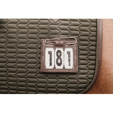 Porte-Numéro PVC avec épingle de sureté Kentucky Marron