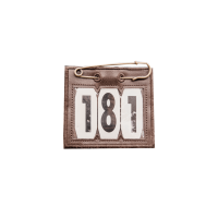 Porte-Numéro PVC avec épingle de sureté Kentucky Marron