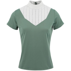 Polo Equithème Funza Manches courtes Vert sauge Polo Equithème Funza Manches courtes Vert sauge