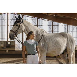 Polo Equithème Funza Manches courtes Vert sauge Polo Equithème Funza Manches courtes Vert sauge