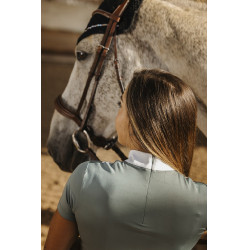 Polo Equithème Funza Manches courtes Vert sauge Polo Equithème Funza Manches courtes Vert sauge