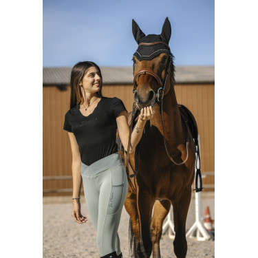 T-shirt Equithème Réhane Noir