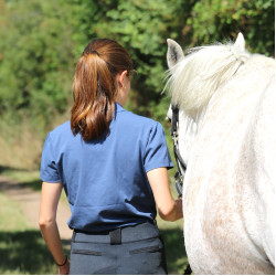 Polo Iliana Pénélope Bleu / gris