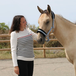 Pull Pénélope x Saint James Maelle Ecru / marine / rouge Motifs Pull Pénélope x Saint James Maelle Ecru / marine / rouge Motifs
