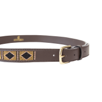 Ceinture Perles faites-main Kentucky Or