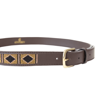 Ceinture Perles faites-main Kentucky Or