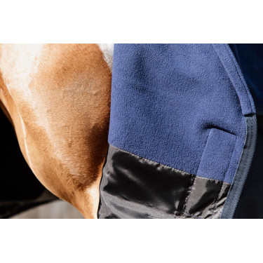 Couverture d'extérieur All Weather Quick Dry Fleece avec couvre-cou Kentucky 600D Marine Bleu marine