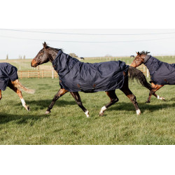 Couverture d'extérieur All Weather Quick Dry Fleece avec couvre-cou Kentucky 600D Marine Bleu marine