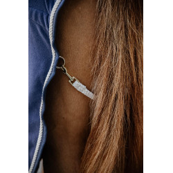 Fleece Rug Plaited Rope Kentucky Marine Bleu marine