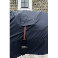 Horse Raincoat Hurricane with stirrup holes Kentucky Marine Bleu marine