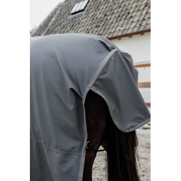 Horse Raincoat Hurricane with stirrup holes Kentucky Gris