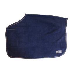 Couvre-reins Carré Heavy Fleece Kentucky Marine Bleu marine