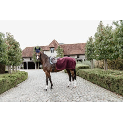 Couvre-reins Carré Heavy Fleece Kentucky Bordeaux
