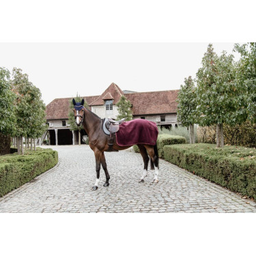 Couvre-reins Carré Heavy Fleece Kentucky Bordeaux