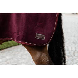 Couvre-reins Carré Heavy Fleece Kentucky Bordeaux