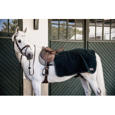 Couvre-reins Carré Heavy Fleece Kentucky Vert sapin