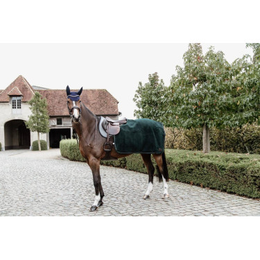 Couvre-reins Carré Heavy Fleece Kentucky Vert sapin