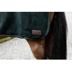 Couvre-reins Carré Heavy Fleece Kentucky Vert sapin