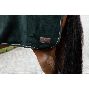 Couvre-reins Carré Heavy Fleece Kentucky Vert sapin