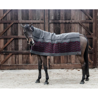 Couverture Séchante Carré Heavy Fishbone Kentucky Bordeaux