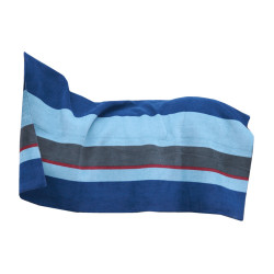 Couverture Séchante Carré Heavy Stripes Kentucky Marine Bleu marine