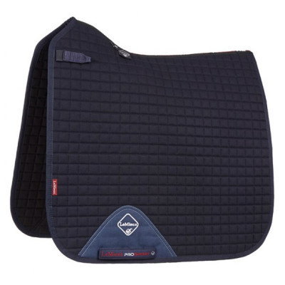 Tapis LeMieux dressage square - coton Bleu marine