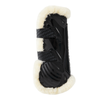 Guêtre Velcro mouton vegan Kentucky Noir Guêtre Velcro mouton vegan Kentucky Noir
