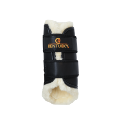 Guêtres fermées Cuir antérieures Kentucky Noir Guêtres fermées Cuir antérieures Kentucky Noir